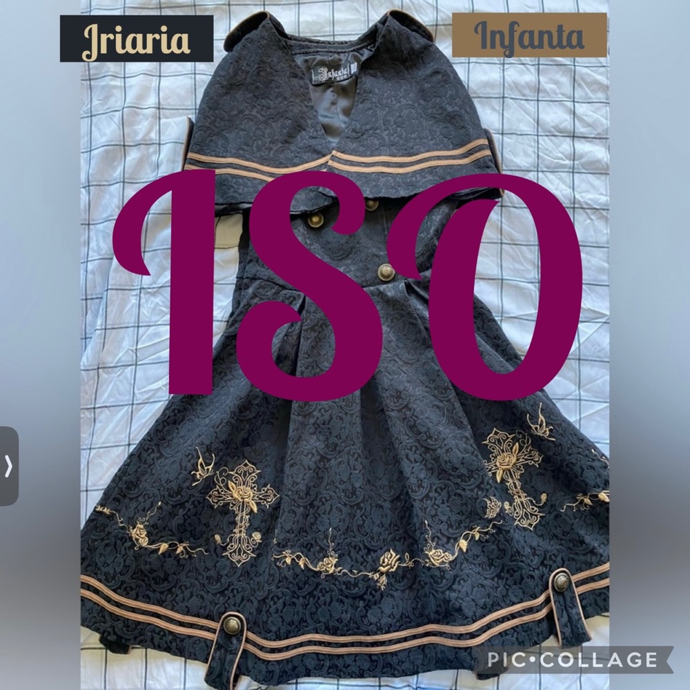 Jriaria Infanta Butterfly Crufix Rose JSK + Cape